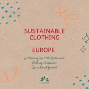 Sustainable Clothing Companies Europe (215 Companies)